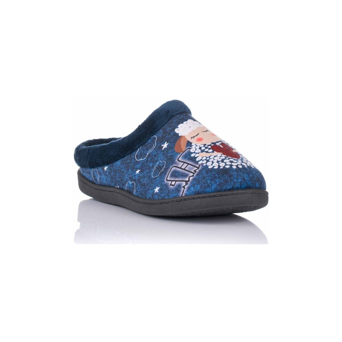 Sapatos Mulher Chinelos Plumaflex 12213 OVEJA Azul