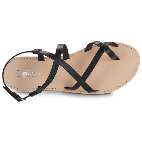 Only ONLMANDALA-15 FOIL CROSSOVER SANDAL Preto
