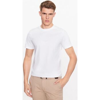 Textil Homem T-shirts e Pólos Guess M2YI72 I3Z14 AIDY-G011 PURE WHITE LOGO
