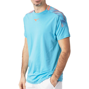 Textil Homem T-shirts Short e Pólos Mizuno  Azul
