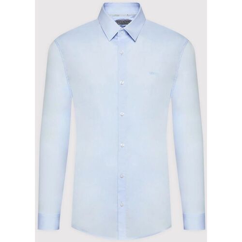 Textil Homem Camisas mangas comprida BLA Guess M1YH20 W7ZK1-G7S1 AIRWAY BLUE Azul