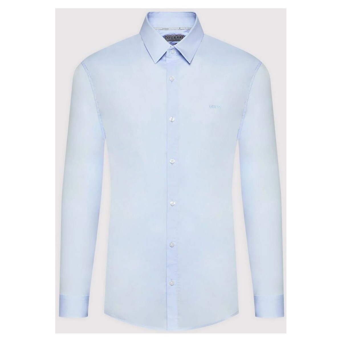 Textil Homem Camisas mangas comprida Guess M1YH20 W7ZK1-G7S1 AIRWAY BLUE Azul