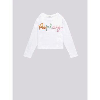 Textil Rapariga T-shirts e Pólos Replay SG7149.051.23162-001 Branco