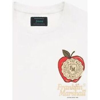 Textil Homem T-shirts e Pólos Franklin & Marshall JM3215.1012P01-011 Branco