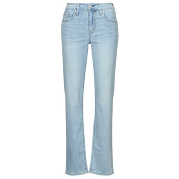 Textil Mulher Calças Jeans with Levi's 724 HIGH RISE STRAIGHT Lightweight Claro / Azul