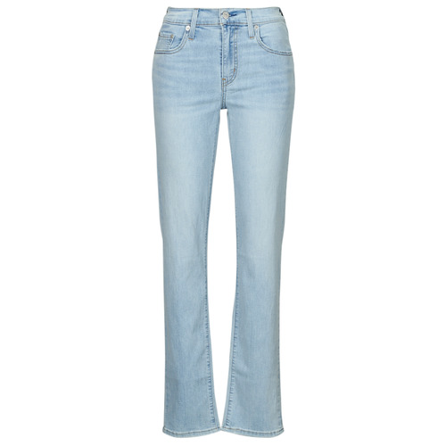 Textil Mulher Calças Jeans polo Levi's 724 HIGH RISE STRAIGHT Lightweight Azul