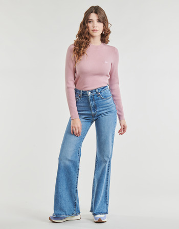 Textil Mulher Calças Jeans mid-calf Levi's RIBCAGE BELLS Azul