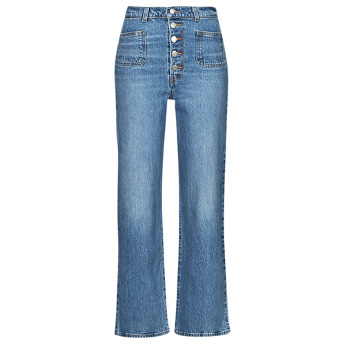 Textil Mulher Calças Jeans polo Levi's RIBCAGE PATCH POCKET Azul