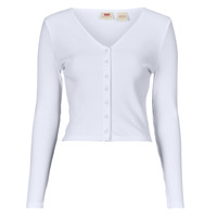 Textil Mulher T-shirt mangas compridas Levi's MONICA LS Branco