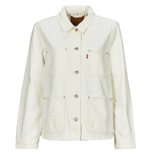 Textil Mulher casacos de ganga Levi's ICONIC CHORE COAT Branco