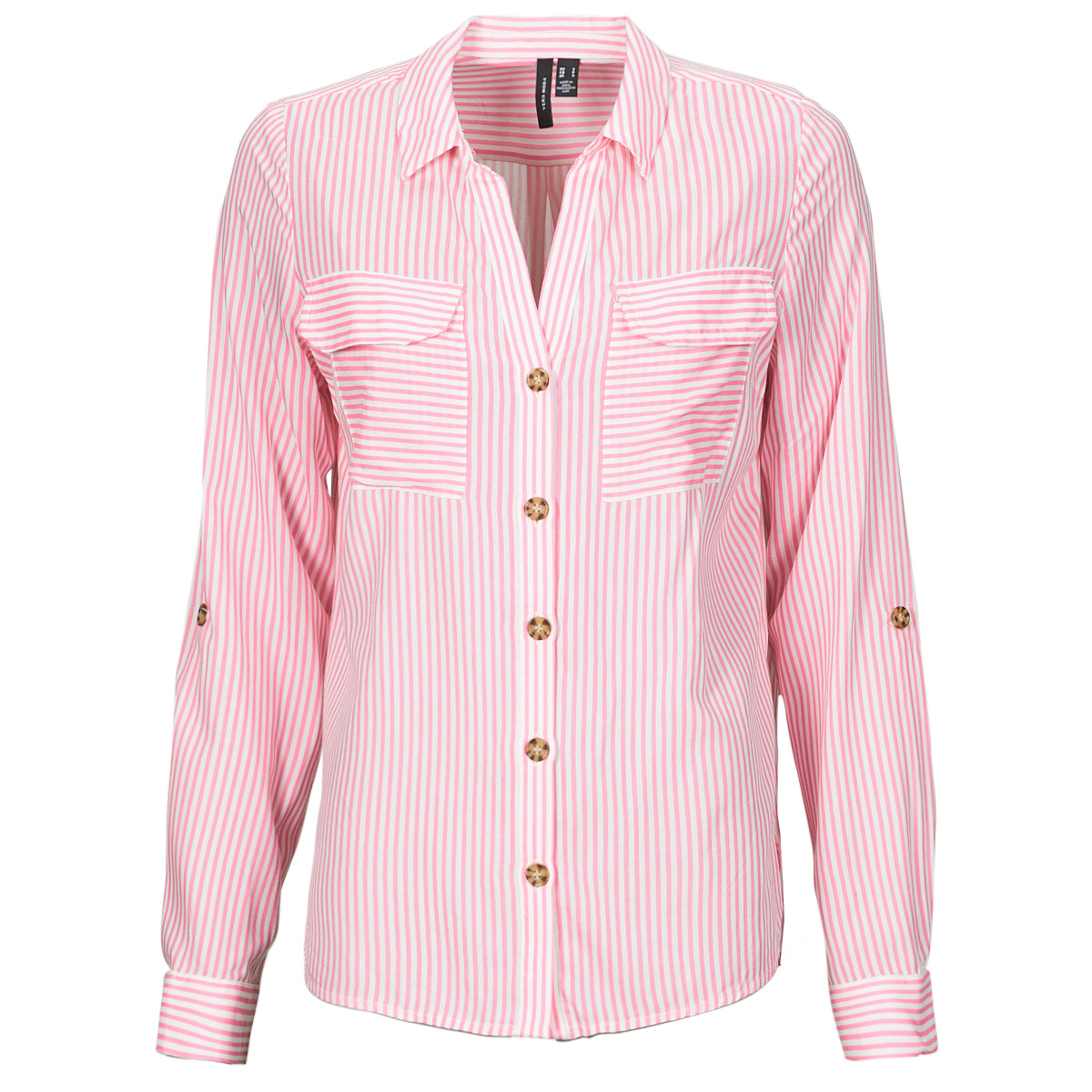 Textil Mulher camisas Vero Moda VMBUMPY Rosa