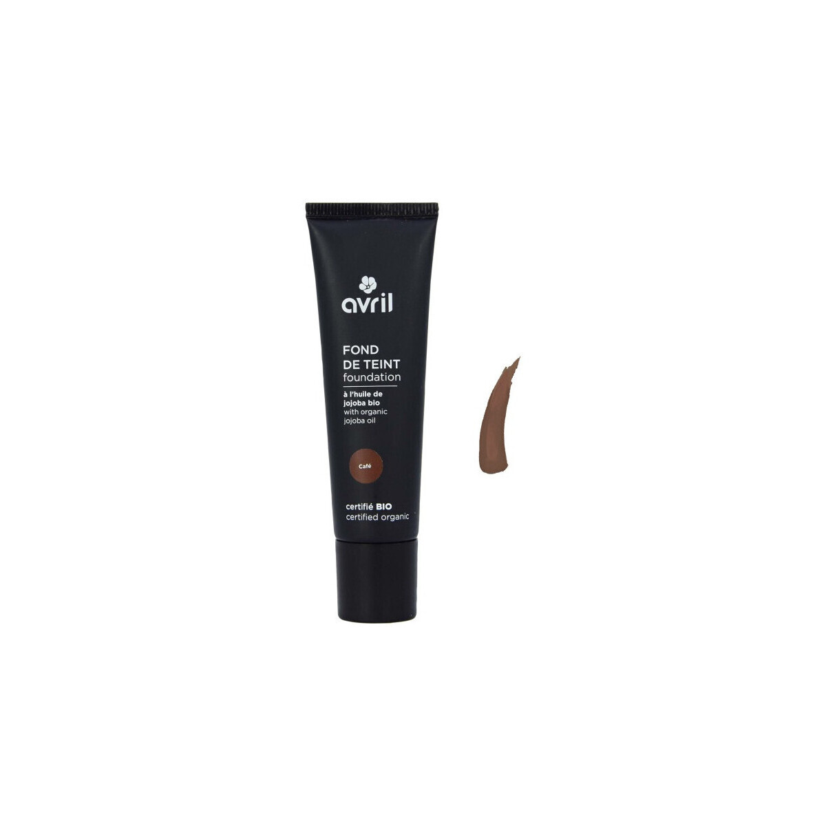 beleza Mulher Base rosto Avril Certified Organic Foundation - Café Castanho