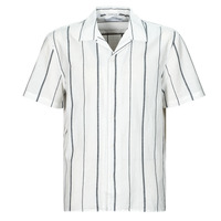 Textil Homem Camisas mangas curtas Selected SLHRELAXNEW-LINEN Azul / Branco