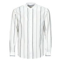 Textil Homem Camisas mangas comprida Selected SLHREGNEW-LINEN Branco / Azul