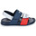 Sapatos Rapaz Tommy Hilfiger logo-embroidered padded jacket JOEL Marinho / Branco / Vermelho