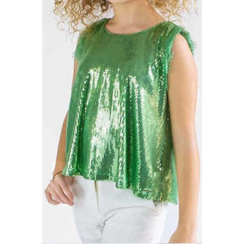 Textil Rapariga T-shirts Knitwear e Pólos Fracomina Kids FM0559-4-23 Verde