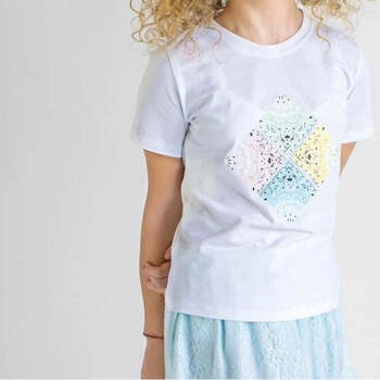 Textil Rapariga T-shirts e Pólos Fracomina Kids FM0553-1-23 Branco