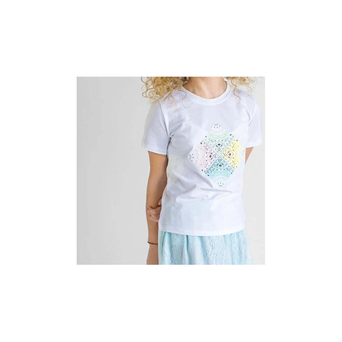 Textil Rapariga T-shirts e Pólos Fracomina Kids FM0553-1-23 Branco