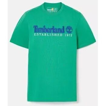 Textil Homem T-shirts offwhite e Pólos Timberland TB0A6SE1 SS EST. 1973 CREW TEE-ED3 CELTIC GREEN Verde