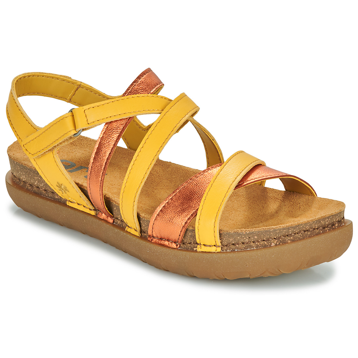 Sapatos Mulher Sandálias Art RHODES Amarelo / Cobre