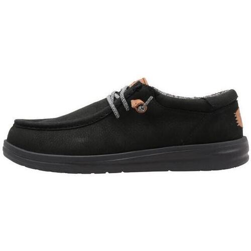 Sapatos Homem Only & Sons HEY DUDE WALLY GRIP CRAFT LEATHER Preto