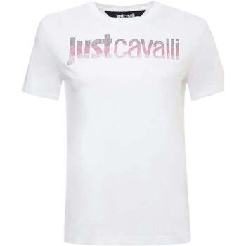 Textil Mulher T-shirts e Pólos Roberto Cavalli  Branco