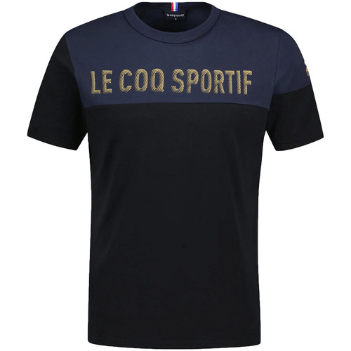 Textil Homem T-Shirt mangas curtas Le Coq Sportif Mitchell And Nes Preto