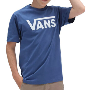Textil Rapaz T-Shirt mangas curtas Vans Check  Azul