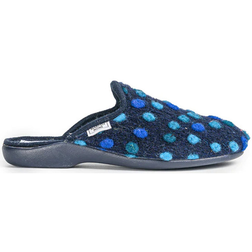 Sapatos Mulher Sapatos & Richelieu Marpen Zapatillas de Casa  Lunares 412IV23 Marino Azul