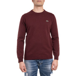 Lacoste Classic Fit Ribbed V Cotton Pullover