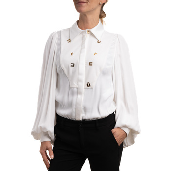 Textil Mulher camisas Elisabetta Franchi CB00436E2 Bege