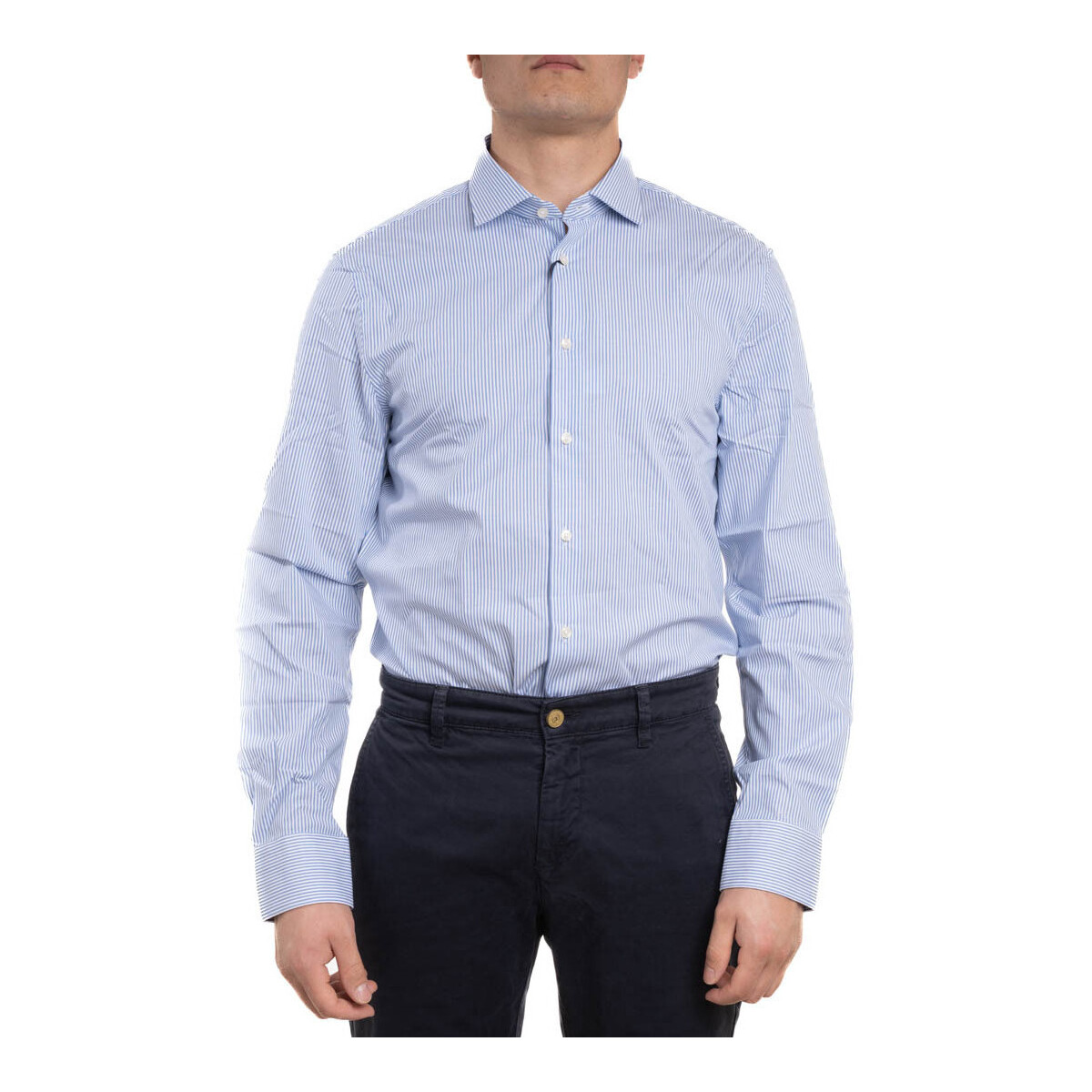 Textil Homem Camisas mangas comprida Tommy Hilfiger MW0MW31911 Azul