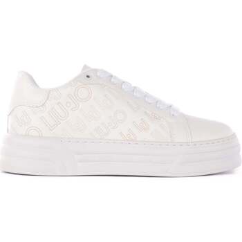 Sapatos Mulher Sapatilhas Liu Jo White Trainers With Multicolored Logo Branco