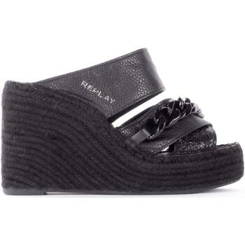 Sapatos Mulher Sandálias Replay Marca em destaque Preto