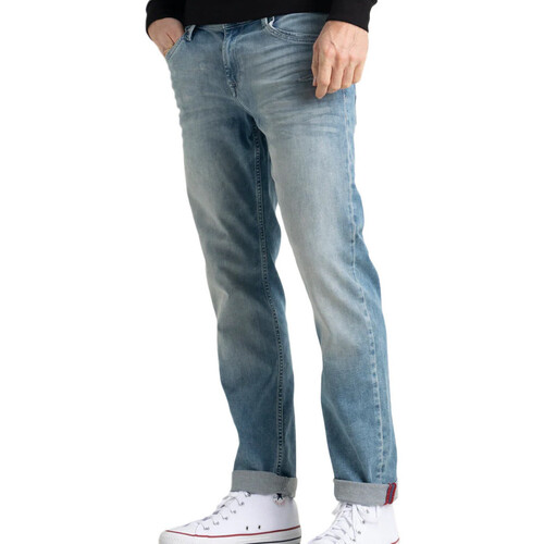 Textil Homem Calças Jeans Beige Petrol Industries  Azul