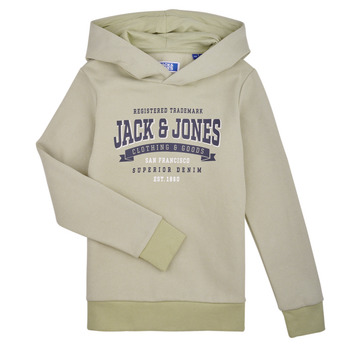 Textil Rapaz Sweats Jack & Jones JJELOGO SWEAT HOOD 2 COL 24 SNJNR Verde