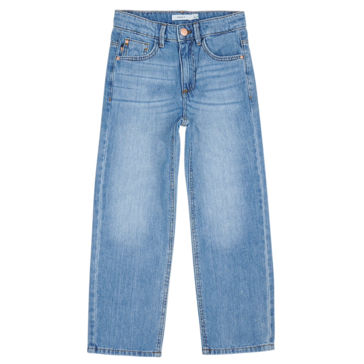 Textil Rapariga Calças Jeans Name it NKFROSE HW STRAIGHT JEANS 9222-BE Azul