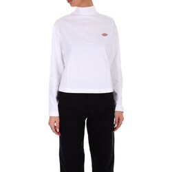 Textil Mulher T-shirt grigio mangas compridas Dickies DK0A4Y2J Branco