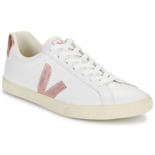 Sapatos Suede Sapatilhas Veja ESPLAR LOGO Branco / Rosa