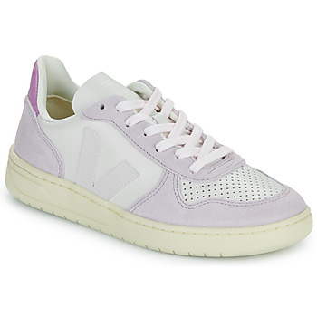 Sapatos Mulher Sapatilhas Girls Veja V-10 Branco / Violeta
