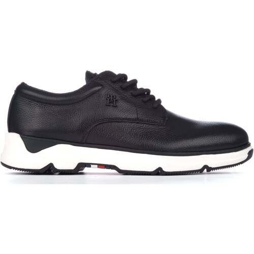 Sapatos Homem Sapatos Tommy Hilfiger Premium Th Leather Hybrid Shoe Preto