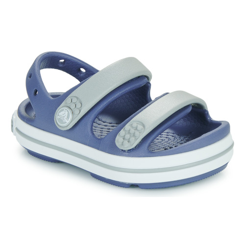 Sapatos Criança Sandálias clogs Crocs Crocband Cruiser Sandal T Azul / Cinza