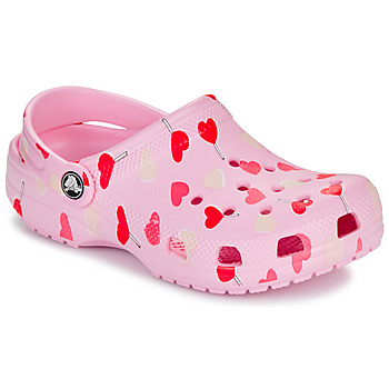 Sapatos Rapariga Tamancos Crocs Classic VDay Clog T Rosa / Vermelho
