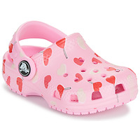 Sapatos Rapariga Tamancos Crocs Sandal Classic VDay Clog T Rosa / Vermelho