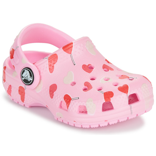 Sapatos Rapariga Tamancos Retro Crocs Classic VDay Clog T Rosa / Vermelho