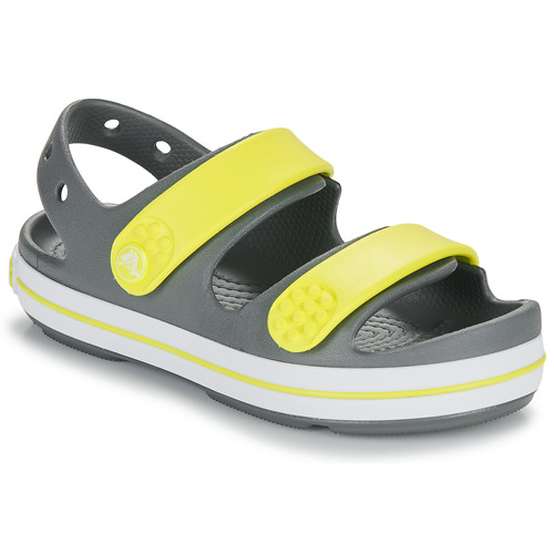 Sapatos Criança Sandálias Crocs Pollex Crocband Cruiser Sandal K Cinza / Amarelo