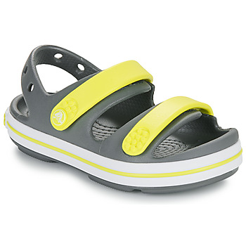 Sapatos Criança Sandálias Crocs Clog Crocband Cruiser Sandal T Cinza / Amarelo