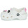 Sapatos Criança Tamancos Crocs Classic IAM Cat Clog T Branco / Rosa
