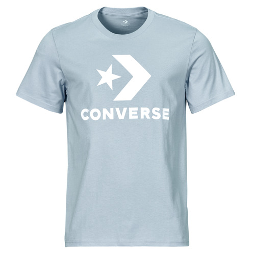 Textil T-Shirt mangas curtas las Converse LOGO STAR CHEV  SS TEE CLOUDY DAZE Azul