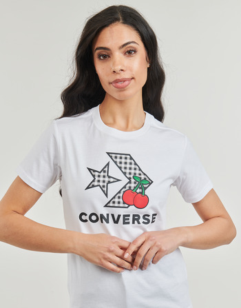 Converse CHERRY STAR CHEVRON INFILL TEE WHITE Branco
